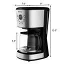 12-cup LCD Display Programmable Coffee Maker Brew Machine