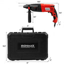 1-2" Electric Rotary Hammer Drill with Bits & Case