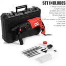 1-2" Electric Rotary Hammer Drill with Bits & Case