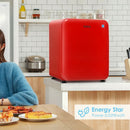 2.4 Cu.Ft. Compact Refrigerator Auto Defrost Mini Fridge Reversible Door-Red