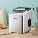 Stainless Steel 26 lbs-24 H Self-Clean Countertop Ice Maker Machine