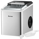 Stainless Steel 26 lbs-24 H Self-Clean Countertop Ice Maker Machine