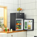 3.3 Cubic Feet Compact Refrigerator with Freezer 2 Reversible Door Mini Fridge-Black