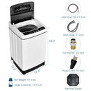 Full-Automatic Washing Machine 1.5 Cu.Ft 11 LBS Washer and Dryer -White