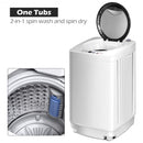 Portable 7.7 lbs Automatic Laundry Washing Machine with Drain Pump for Home Apartment