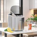 2.2 L Portable Ice Cube Maker with Bullet Shaped Ice Cube-Silver Gray
