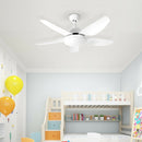42 Inch Kid Ceiling Fan with LED Light and Color Temperature Remote Control-White
