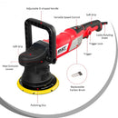 6" Variable Speed Dual Action Polisher Random Orbital Kit