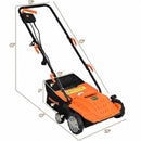12Amp Corded Scarifier 13” Electric Lawn Dethatcher with 40L Collection Bag -Orange
