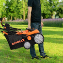13 Amp Corded Scarifier 15'' Electric Lawn Dethatcher with Dual Safety Switch-Orange