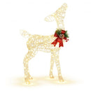 Lighted Christmas Reindeer Decorations with 50 LED Lights for Outdoor Yard