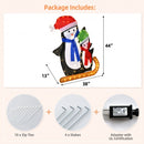 Lighted Standing Penguins Christmas Decoration