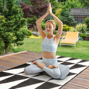 Yoga Bolster Pillow with Washable Cover and Carry Bag-Gray