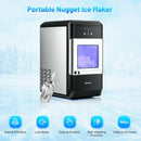 Ice Maker Countertop 44lbs Per Day with Ice Shovel and Self-Cleaning-Black