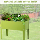 24.5" x12.5" Outdoor Elevated Garden Plant Stand Flower Bed Box