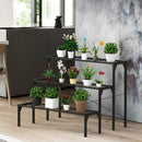 3 Tier Outdoor Metal Heavy Duty Modern for Multiple Plant Display Stand Rack