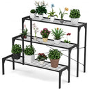 3 Tier Outdoor Metal Heavy Duty Modern for Multiple Plant Display Stand Rack