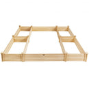 U-Shaped Wooden Garden Raised Bed for Backyard and Patio