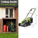 13” Cordless Lawn Mower with Brushless Motor  4Ah Battery and Charger(2*20V)-Green