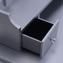 White Vanity Makeup Dressing Table with Rotatable Mirror + 3 Drawers