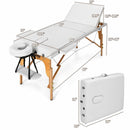 3 Fold 84" L Portable Adjustable Massage Table with Carry Case