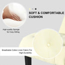 Upholstered Tufted Lounge Chair with Wood Leg-Beige