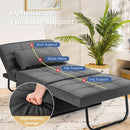 Sofa Bed 4 in 1 Multi-Function Convertible Sleeper Folding footstool-Gray