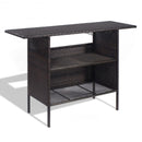 Outdoor Patio Rattan Bar Counter Table