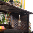 Outdoor Patio Rattan Bar Counter Table