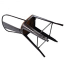 Set of 4 Industrial Metal Counter Stool Dining Chairs with Removable Backrest-Cooper