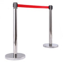 6 Pcs Crowd Control Barrier Stanchion Posts Queue Belt