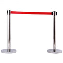 6 Pcs Crowd Control Barrier Stanchion Posts Queue Belt