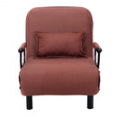 Convertible Folding Leisure Recliner Sofa Bed-Coffee