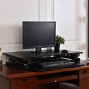 Height Adjustable Computer Desk Sit-Stand Desktop-White