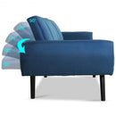 Sofa Futon Bed Sleeper Couch Convertible Mattress-Navy