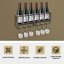 Wall Mounted Metal Wine Rack Wine Bottle Storage