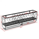 Wall Mounted Metal Wine Rack Wine Bottle Storage