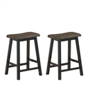 24" Height Set of 2 Home Kitchen Dining Room Bar Stools-Brown