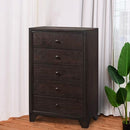 Home 5 Drawer Chest Dresser Storage Cabinet