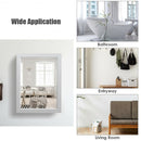 Wall-Mounted Mirrored Medicine Cabinet-Gray