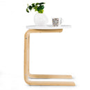 Bentwood Accent Coffee Table Round Tabletop with Storage Bag