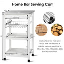 Rolling Kitchen Trolley Storage Basket And Drawers Cart
