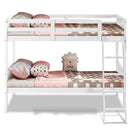 Wooden Bunk Beds Convertable 2 Individual Beds-White
