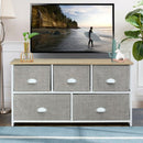 Wood Dresser Storage Unit Side Table Display Organizer-White