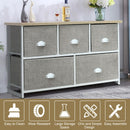 Wood Dresser Storage Unit Side Table Display Organizer-White