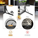 Fireplace Screen with Hinged Magnetic Two-doors Flat Guard