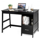 47.5" Modern Home Computer Desk with 2 Storage Drawers-Black