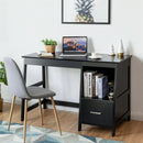 47.5" Modern Home Computer Desk with 2 Storage Drawers-Black