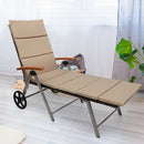 Outdoor Chaise Lounge Chair Rattan Lounger Recliner Chair