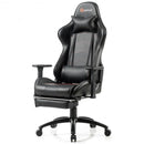 Ergonomic High Back PU Leather Massage Gaming Chair-Black